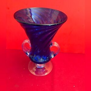 Handblown and sign from Corning Glass, New York